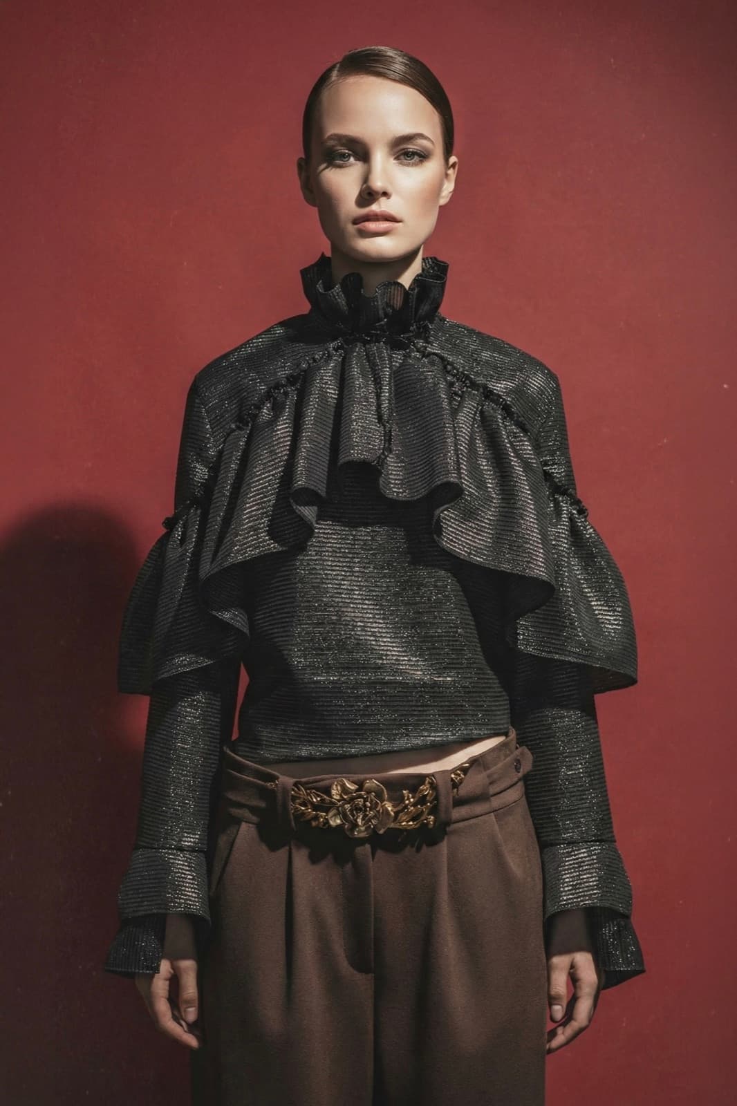 Blusa Olé! Negra Texturizada