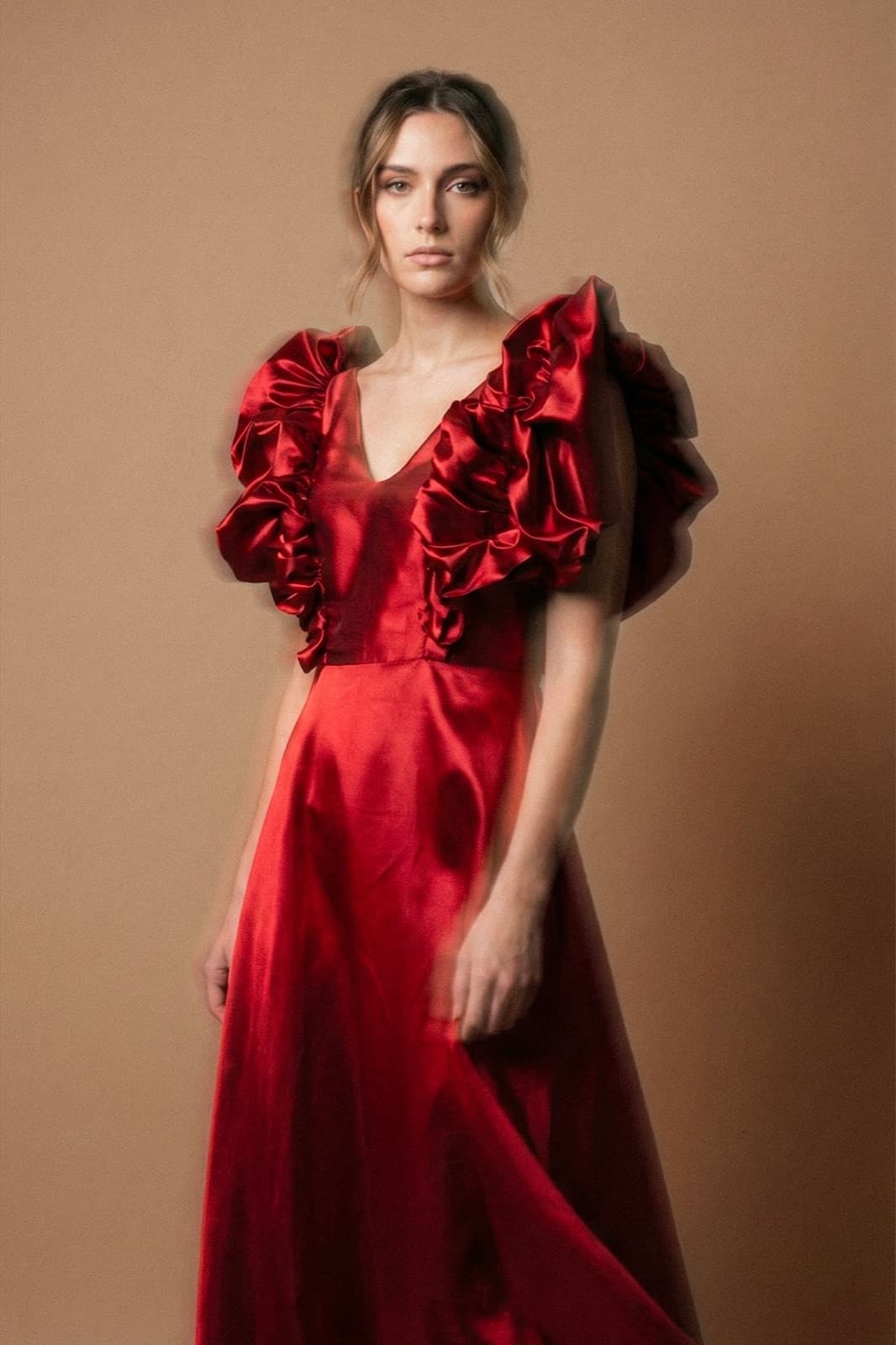Drapped Flower Dress - comprar online