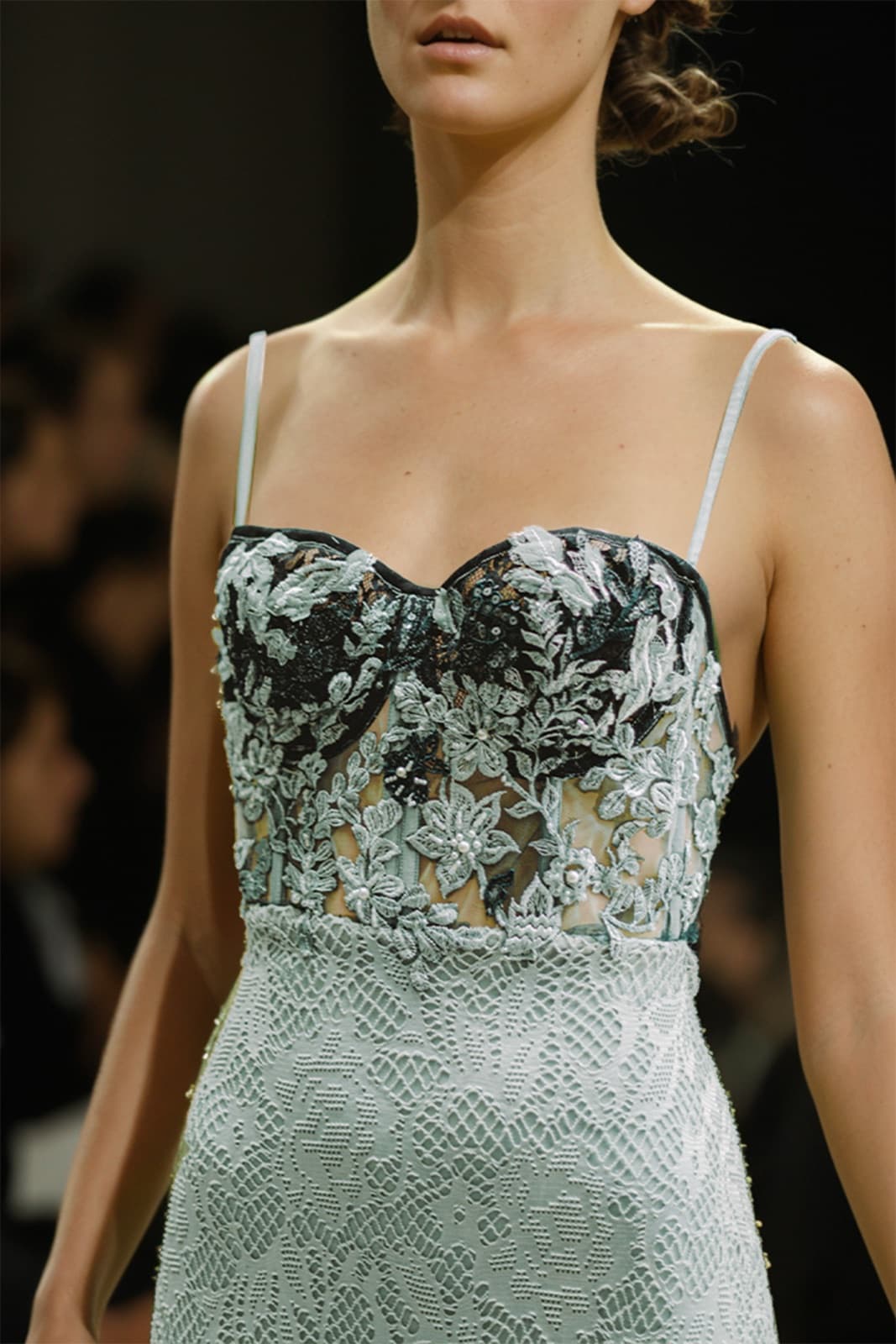 Green Lace Corset Dress - comprar online