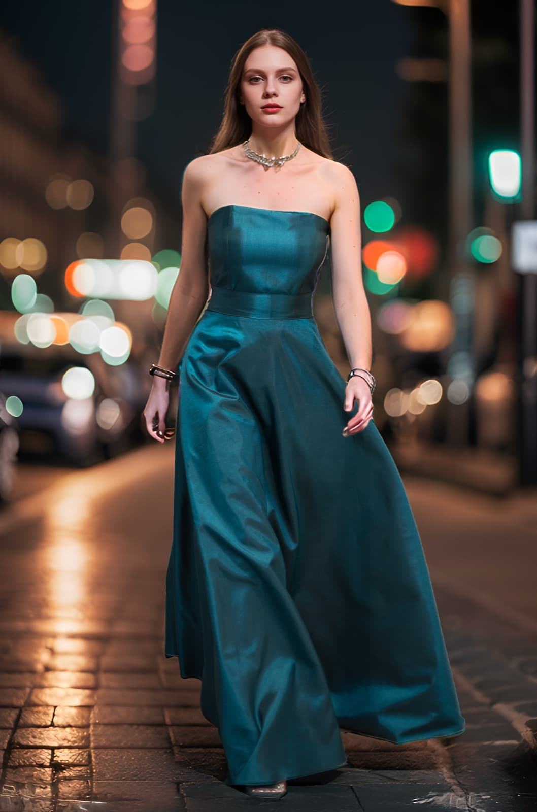 Maxi-falda de tafetán de seda - tienda online