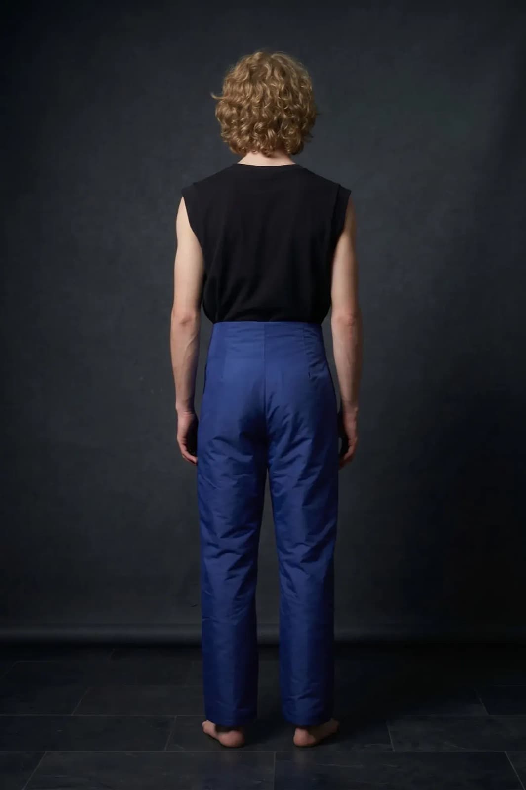 Pantalón de Gros de Seda — Azul Klein - comprar online