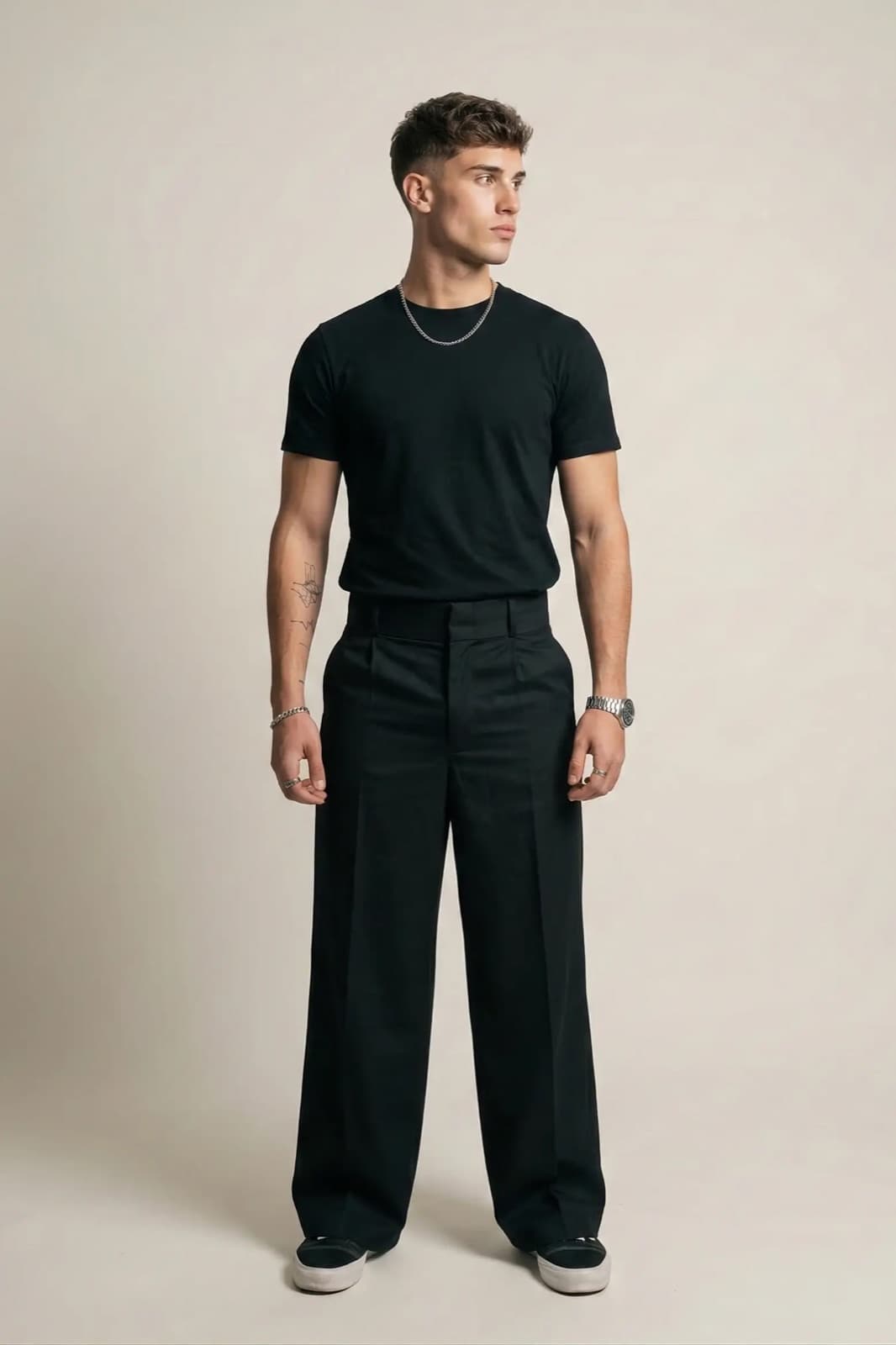 Pantalón Molina - Negro - Atelier Molina · Alta Costura & Sastrería de Autor · Buenos Aires