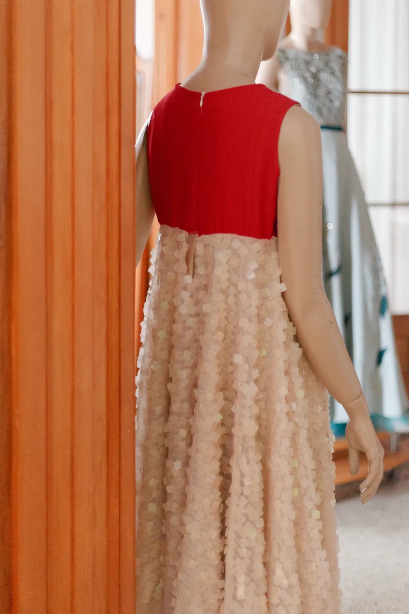 Bordo y nude Dress 4