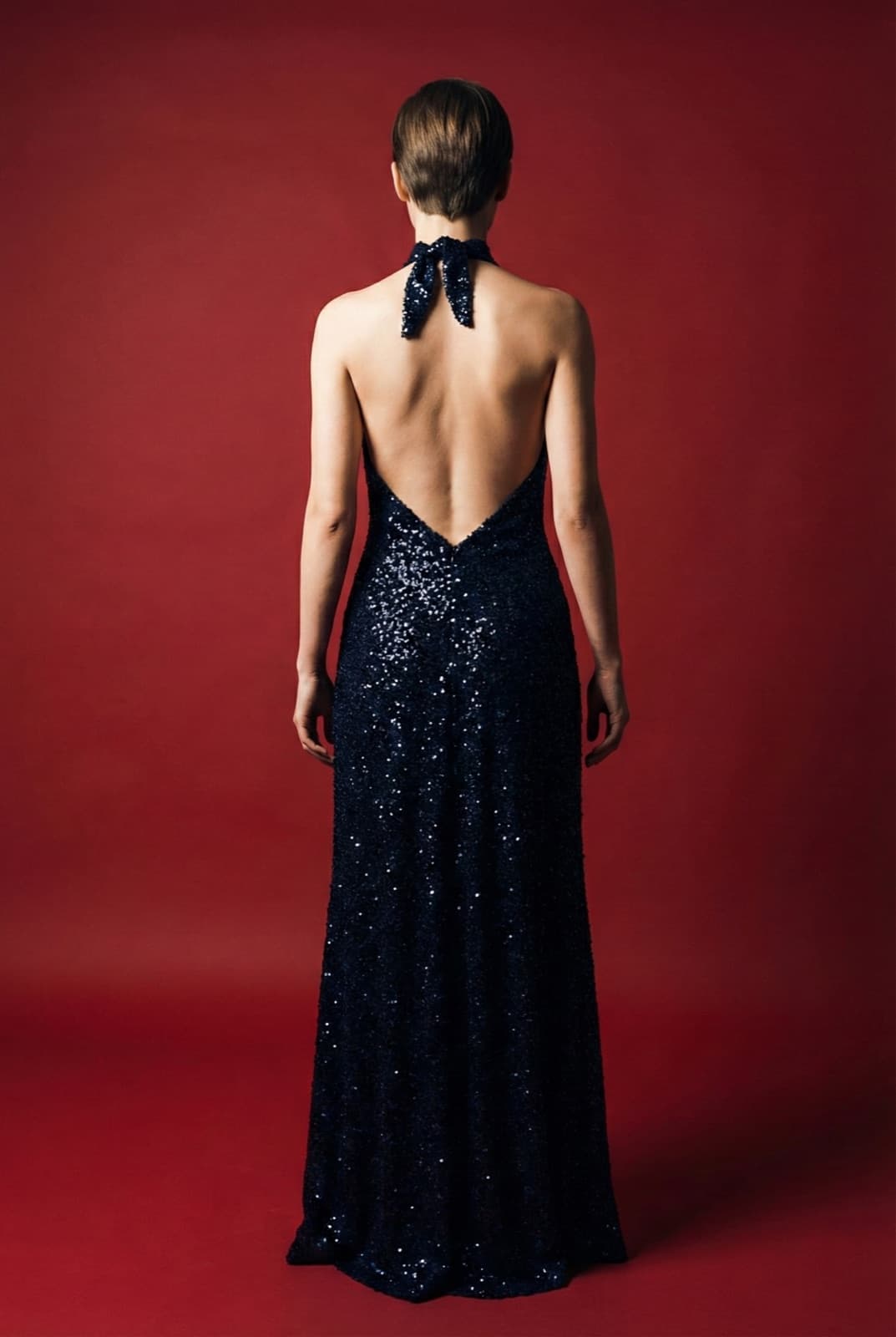 Dark Blue Sequins Dress en internet