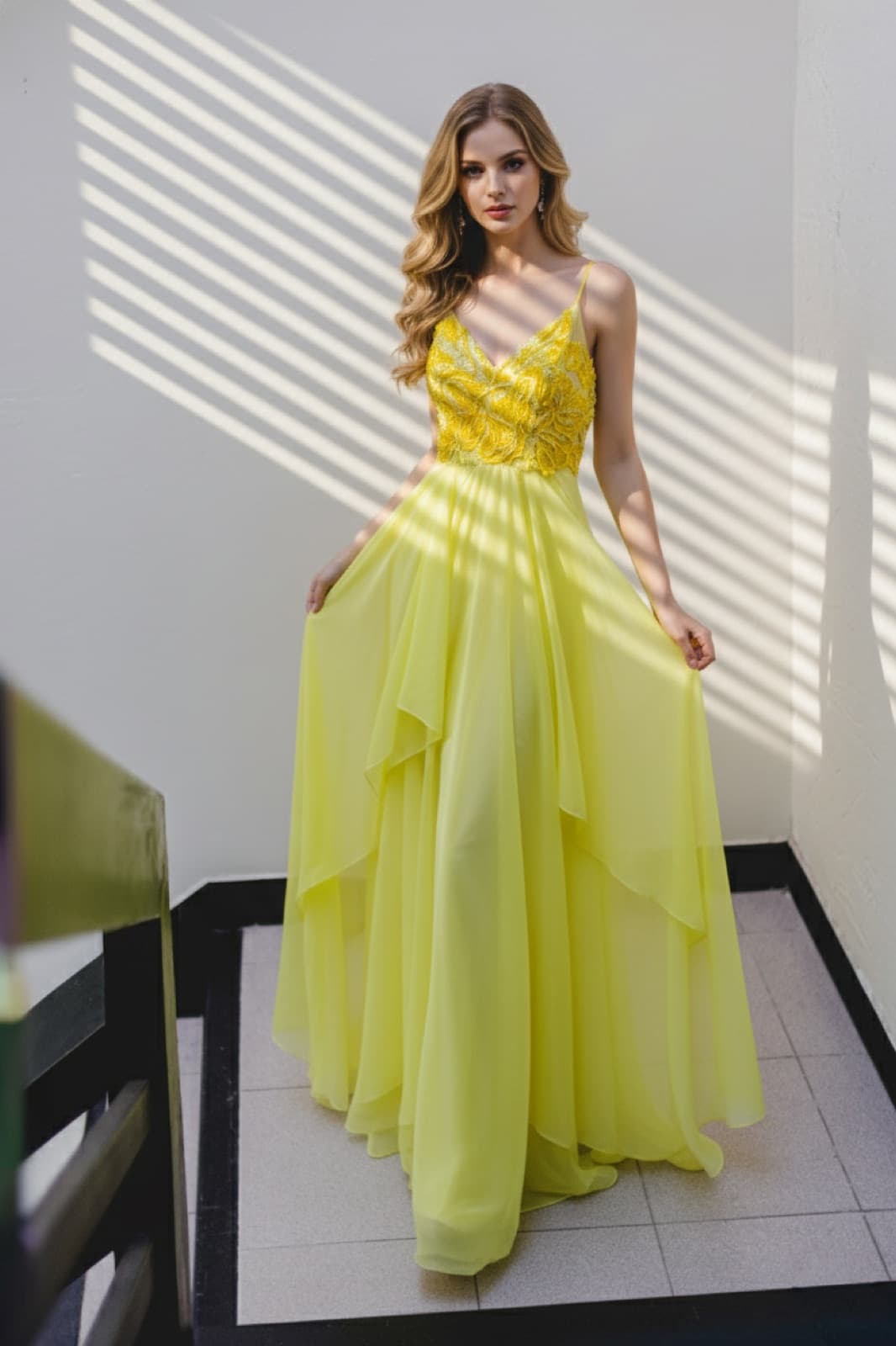 Yellow Garden Dress en internet