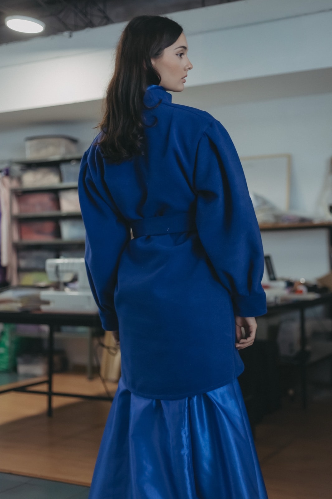 Royal Blue Tulip Coat en internet