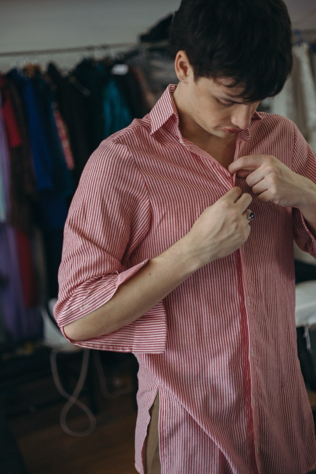Camisa Curta rayada - comprar online