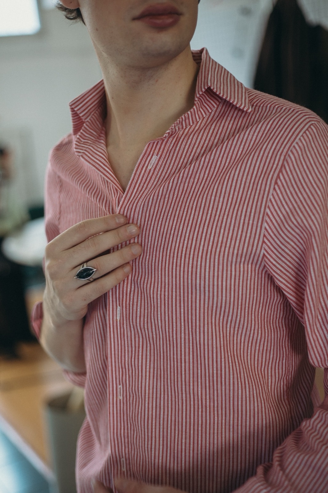 Camisa Curta rayada en internet