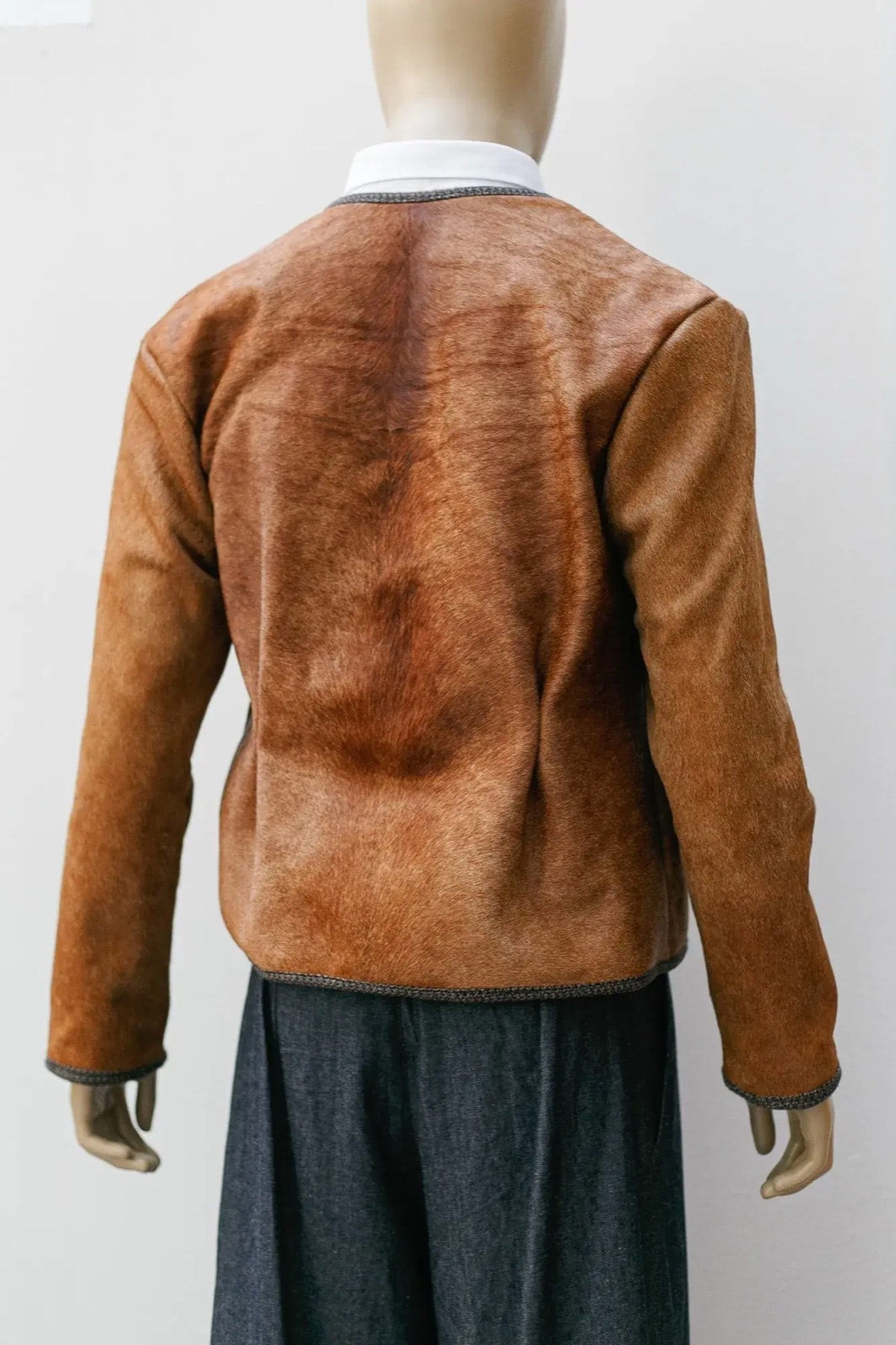 Chaqueta de Cuero Vacuno Natural - tienda online