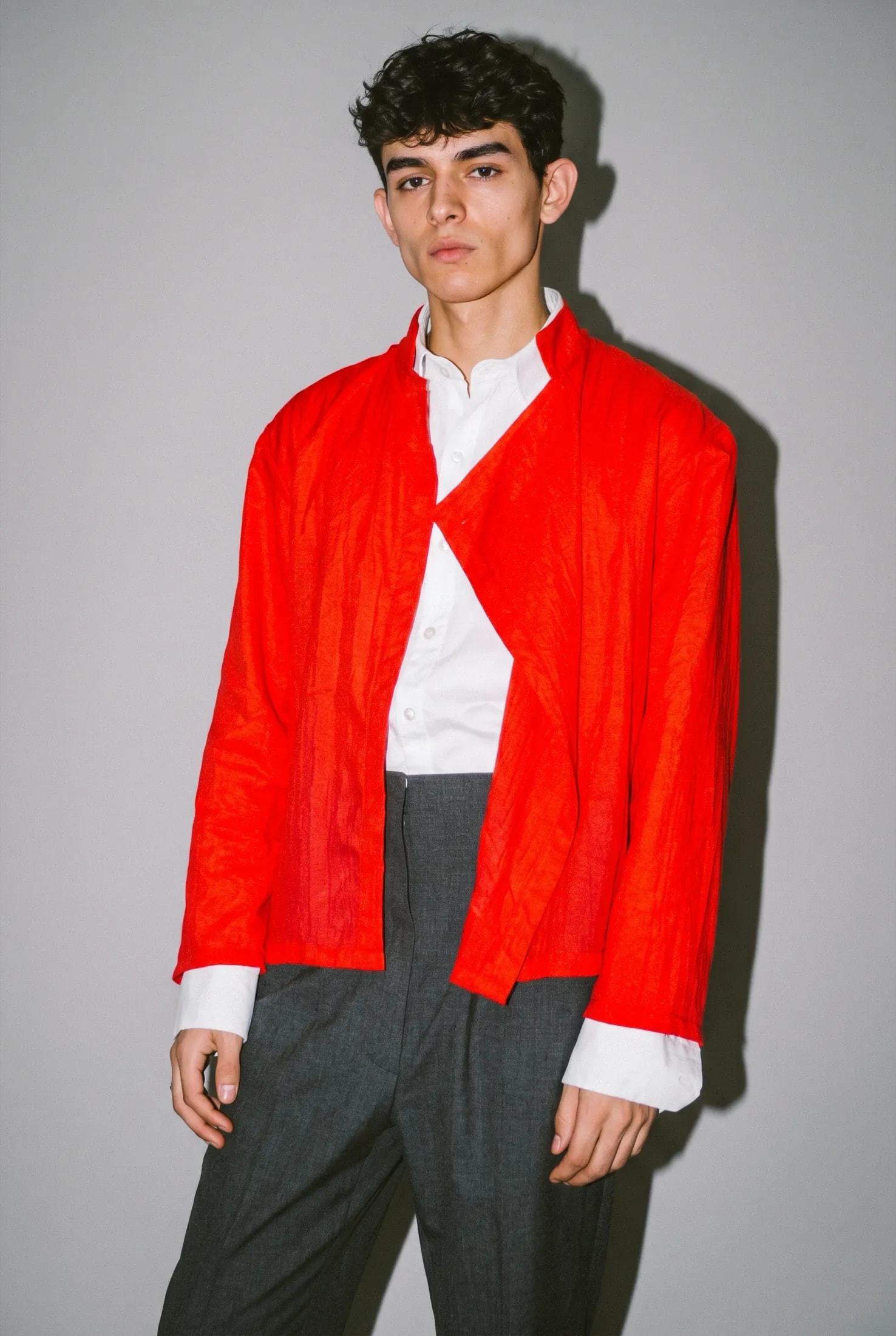 Chaqueta de siré rojo
