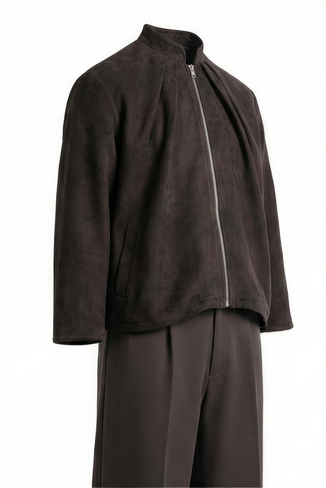 Chaqueta Molina - Negro con pliegues - Atelier Molina · Alta Costura & Sastrería de Autor · Buenos Aires
