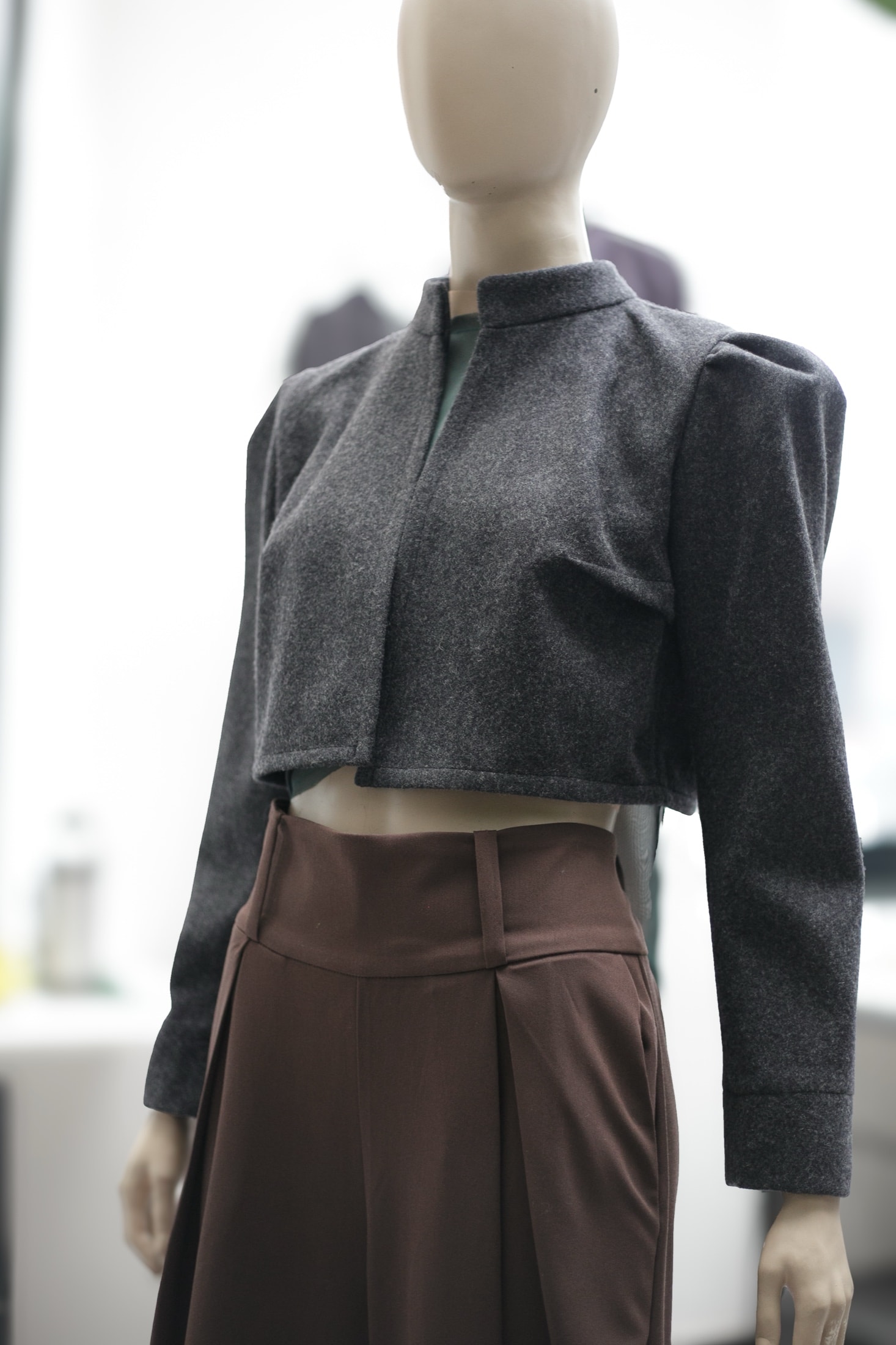 Chaqueta Spencer de Lana Prensada 10