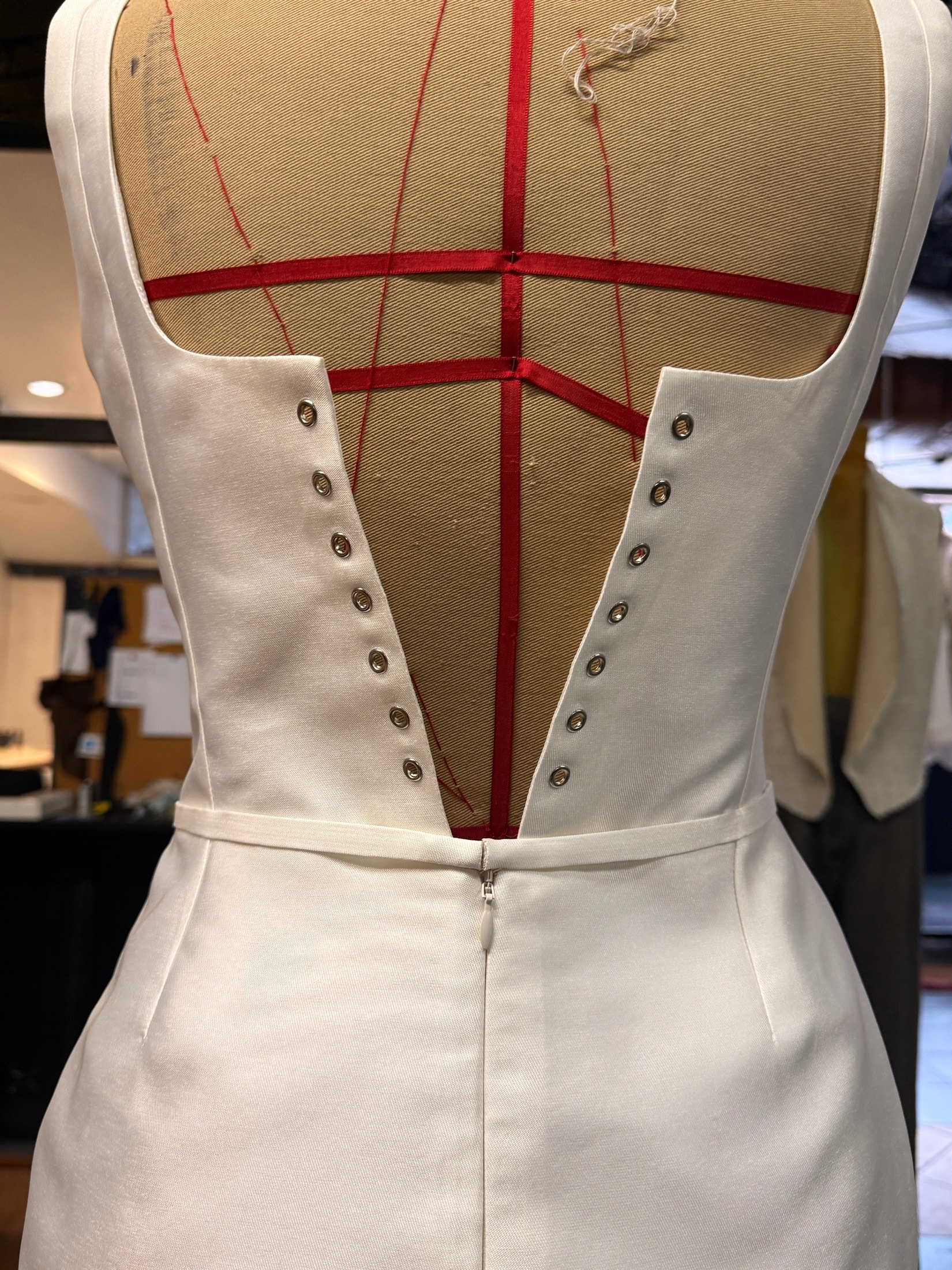 Corseteria en vestidos · Atelier Molina, Buenos Aires