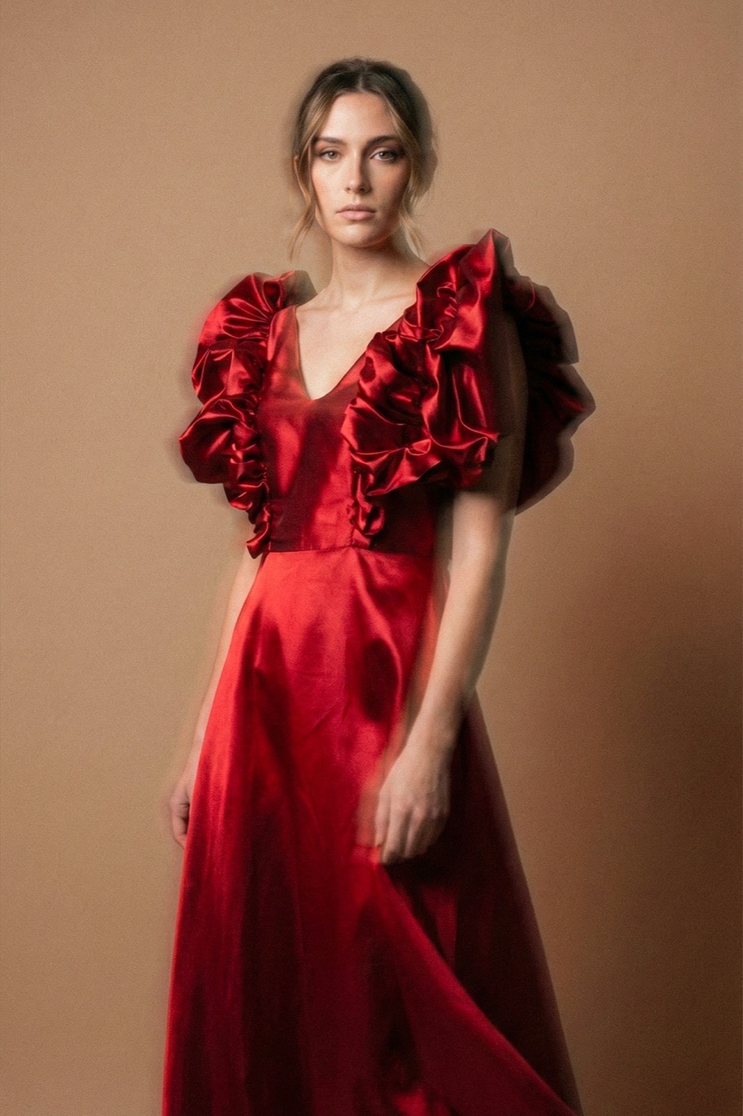 Drapped Flower Dress - comprar online