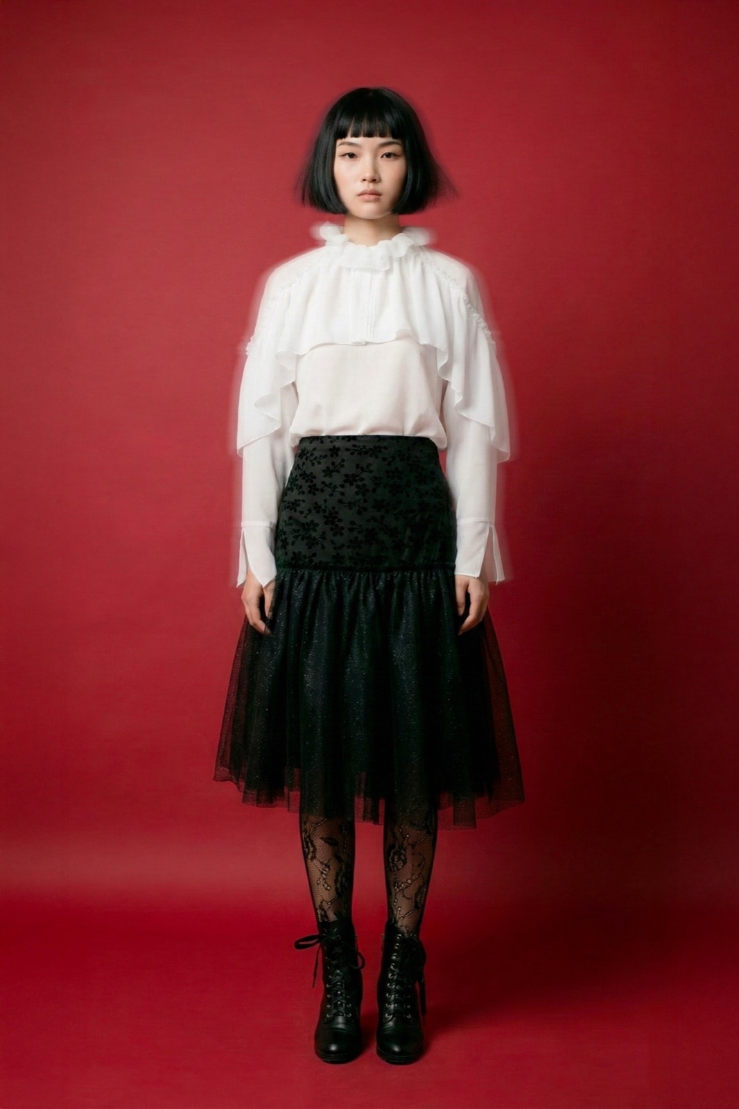 Falda de Villoné y Tul