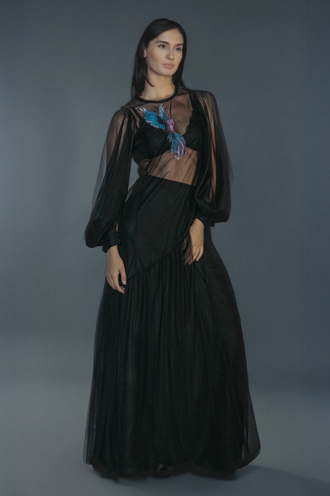 Midnight Flight Dress - Atelier Molina · Alta Costura & Sastrería de Autor · Buenos Aires