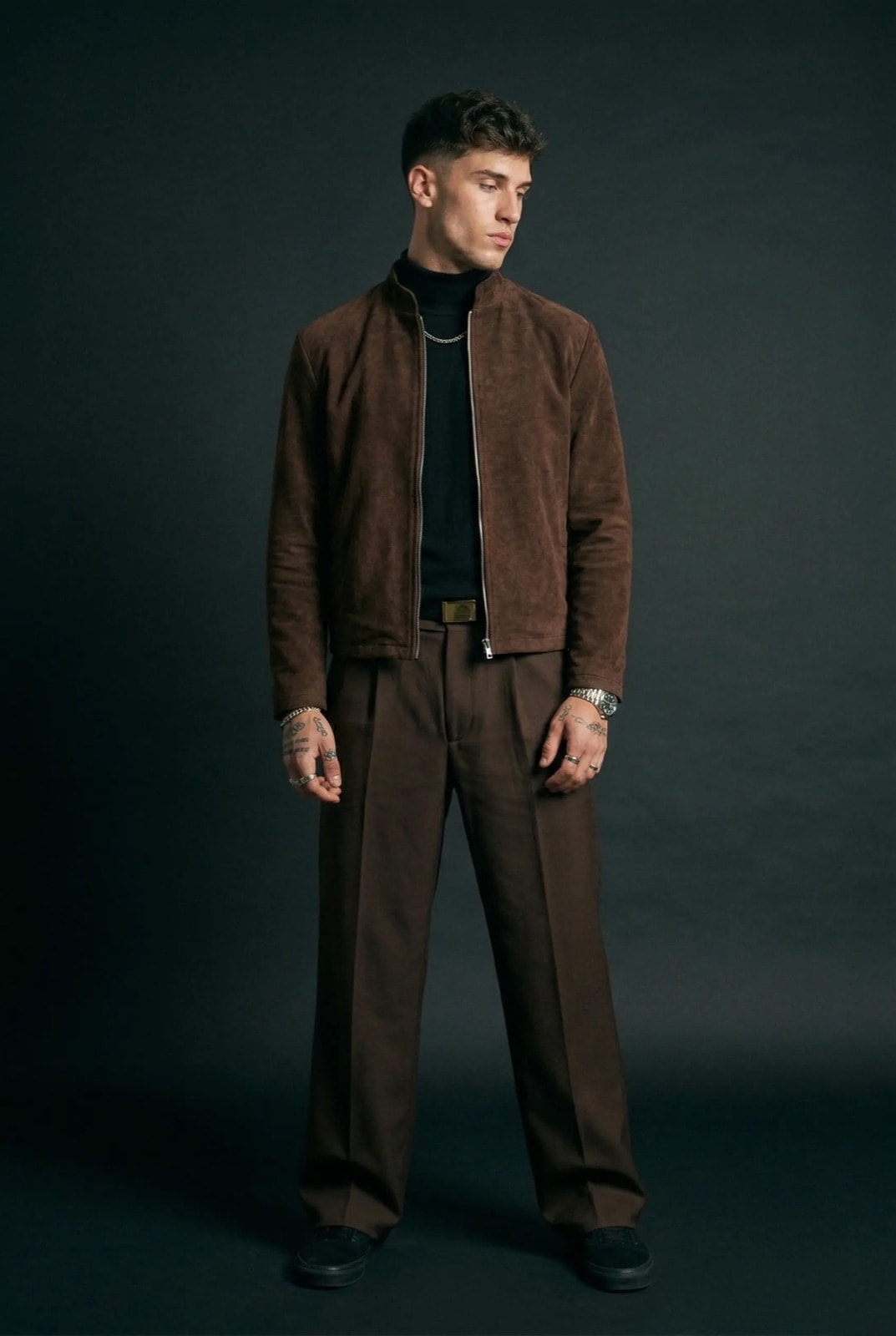 Chaqueta Molina -- Gamuza Sintética Chocolate - comprar online