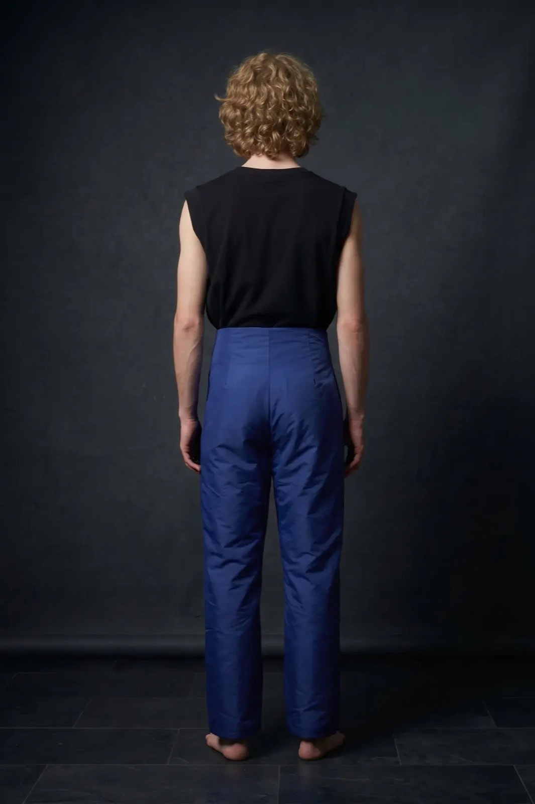 Pantalón de Gros de Seda — Azul Klein - comprar online