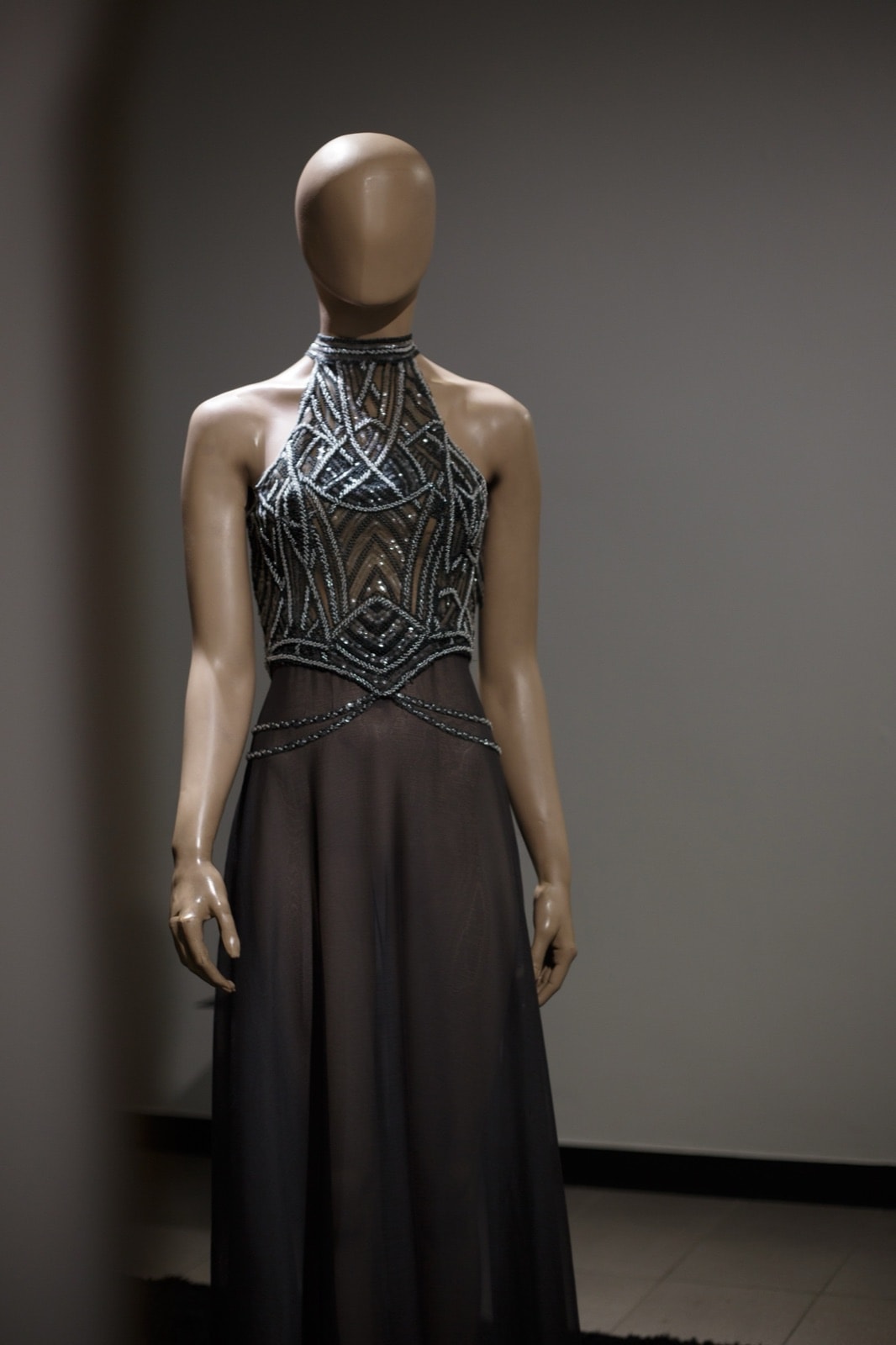 Silver Halter Dress - comprar online