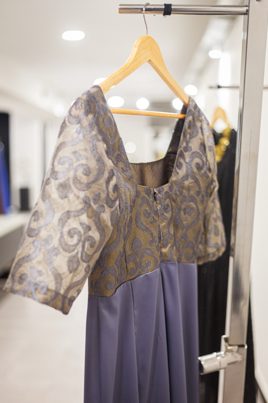 Square Silk Brocato Dress en internet