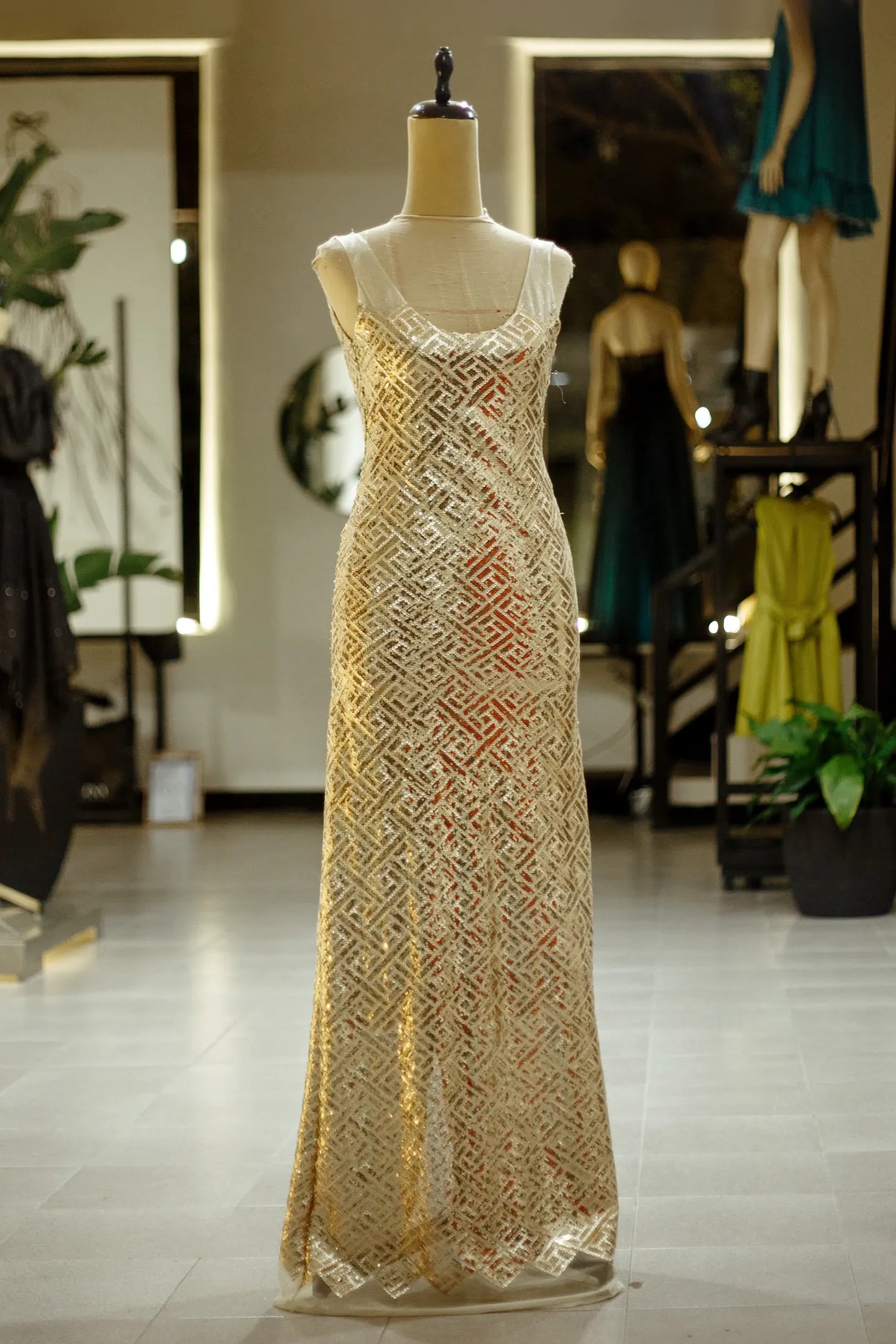 Vestido dorado 6