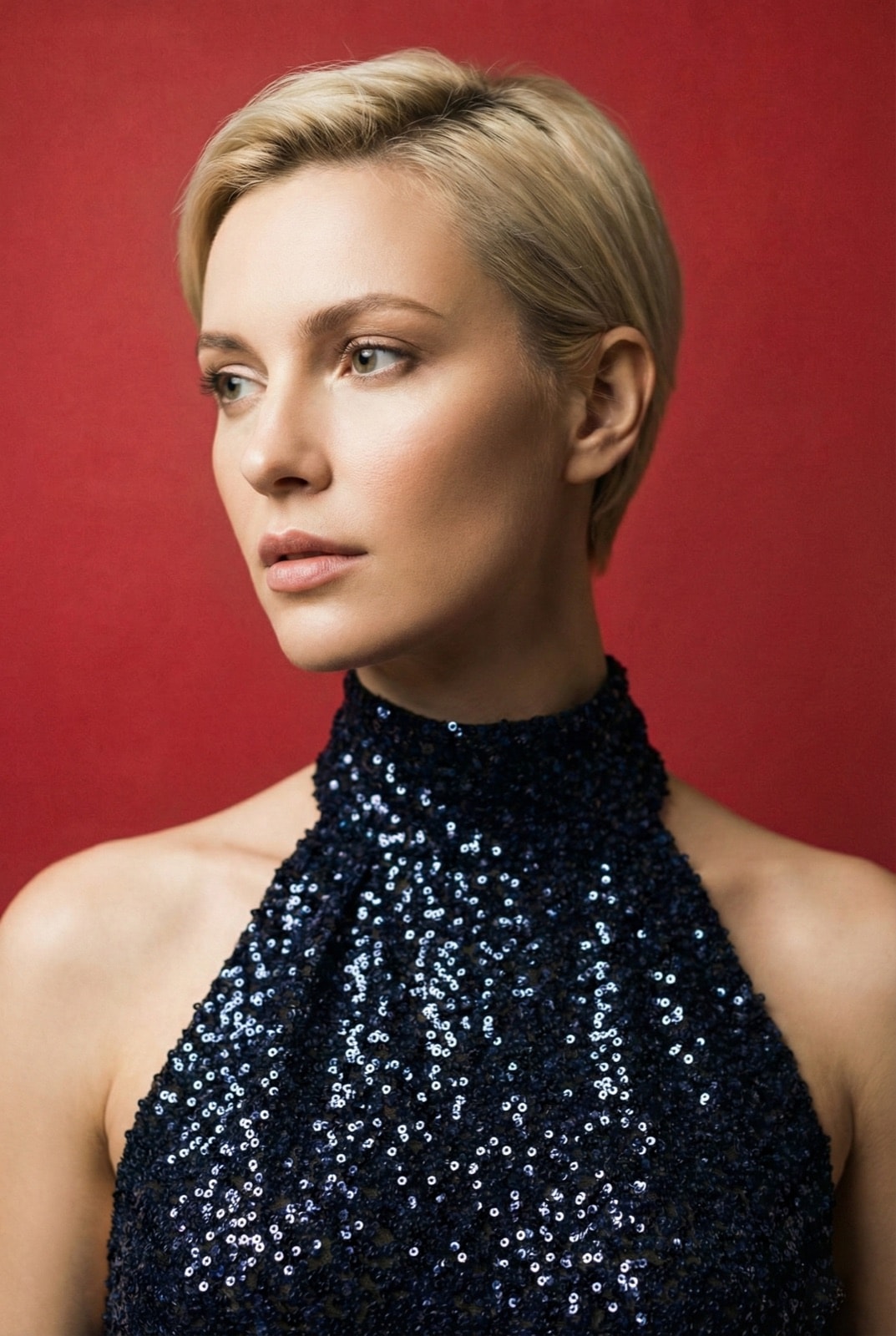 Dark Blue Sequins Dress - comprar online