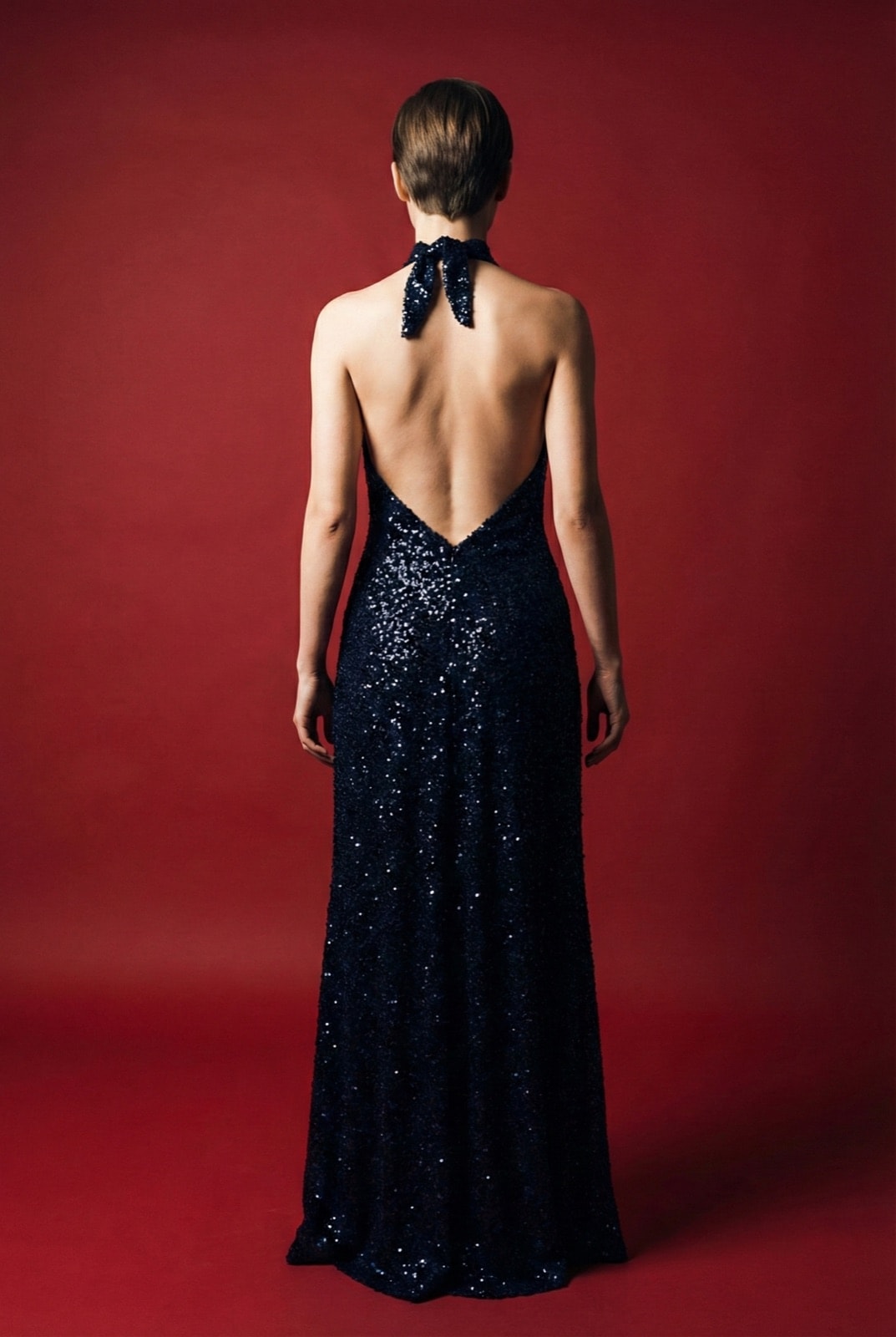 Dark Blue Sequins Dress en internet