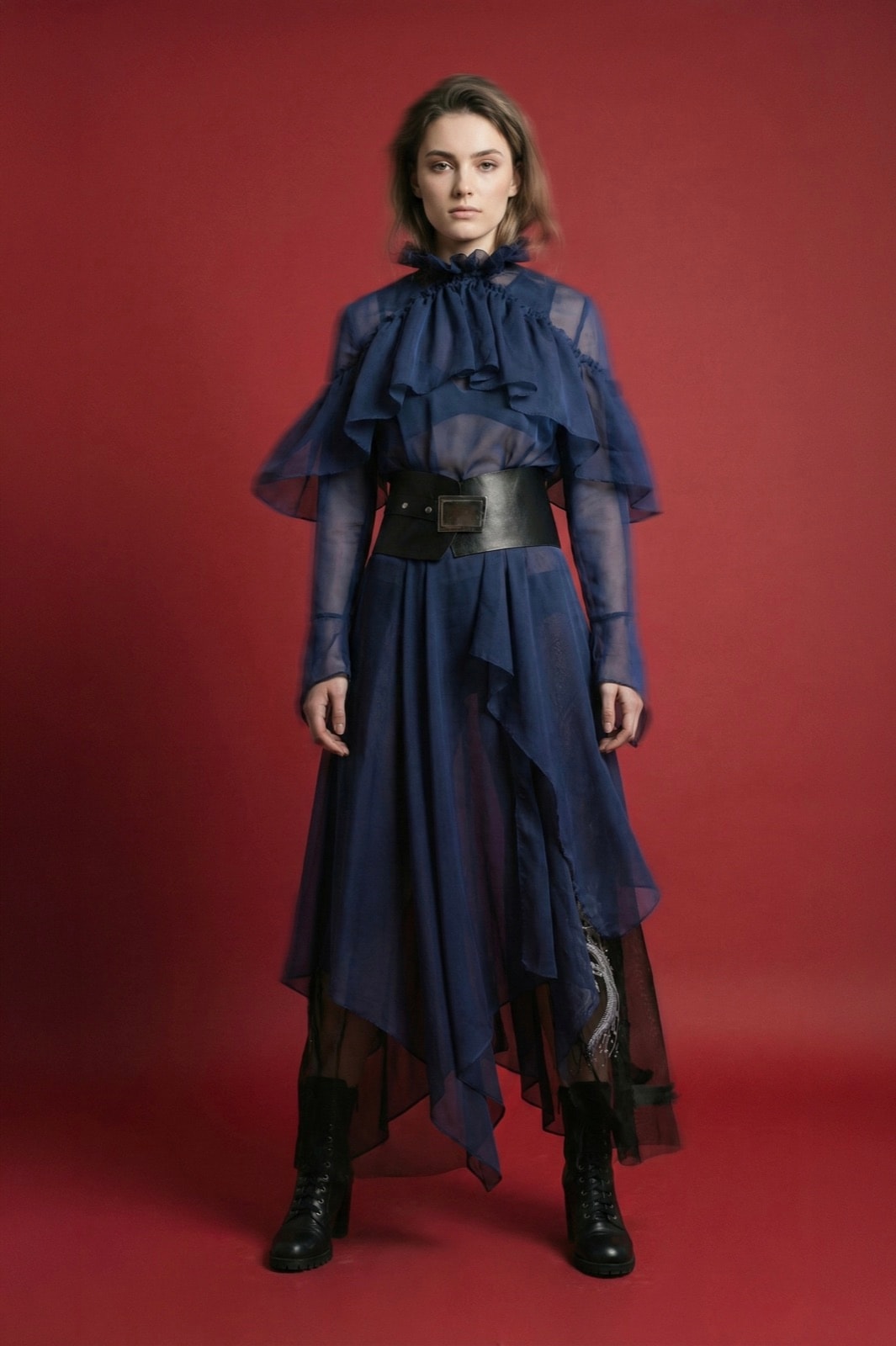 Vestido midi Olé! Azul en internet