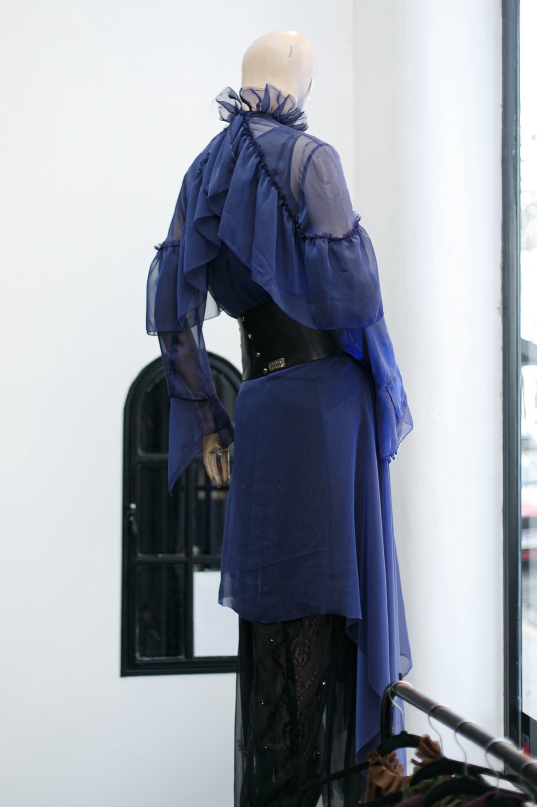 Vestido midi Olé! Azul