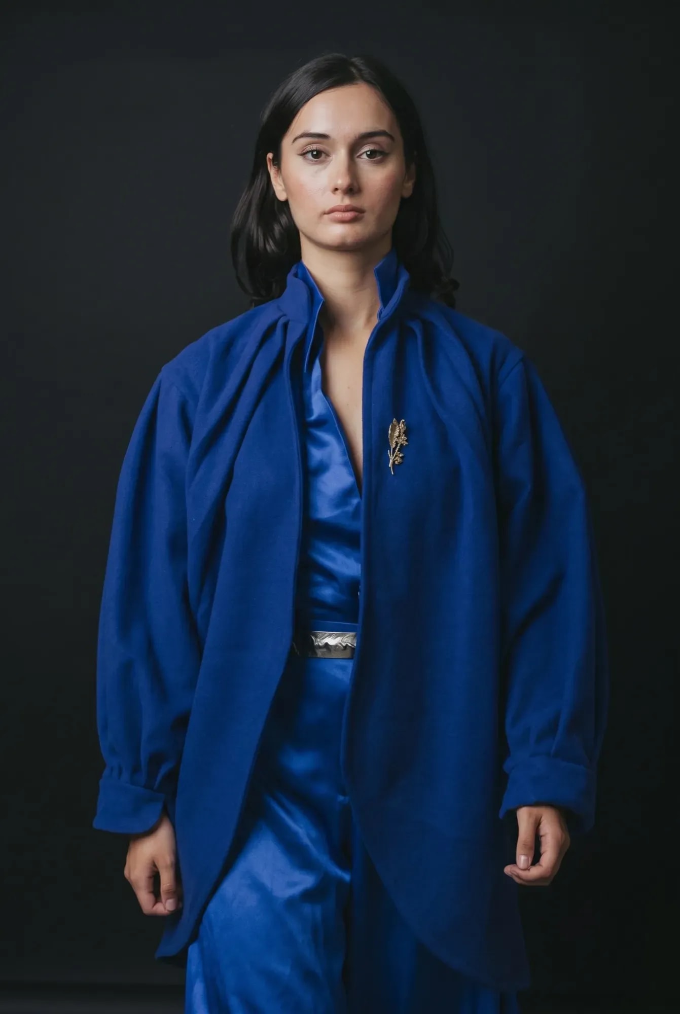 Royal Blue Tulip Coat