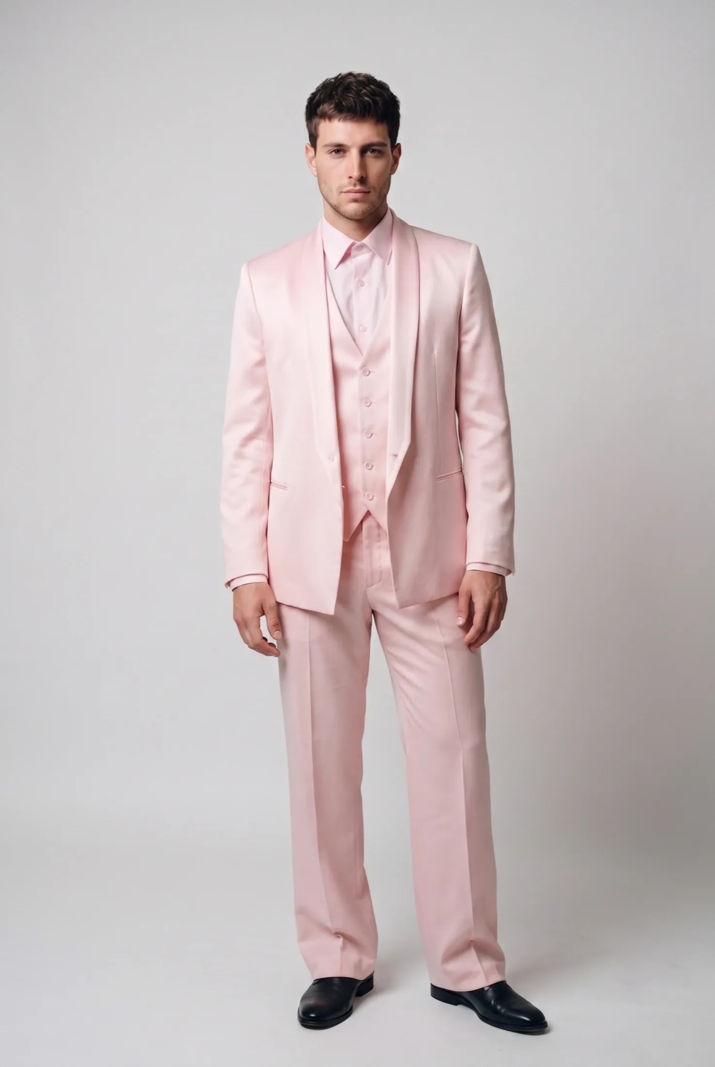 Traje tres piezas Rosa