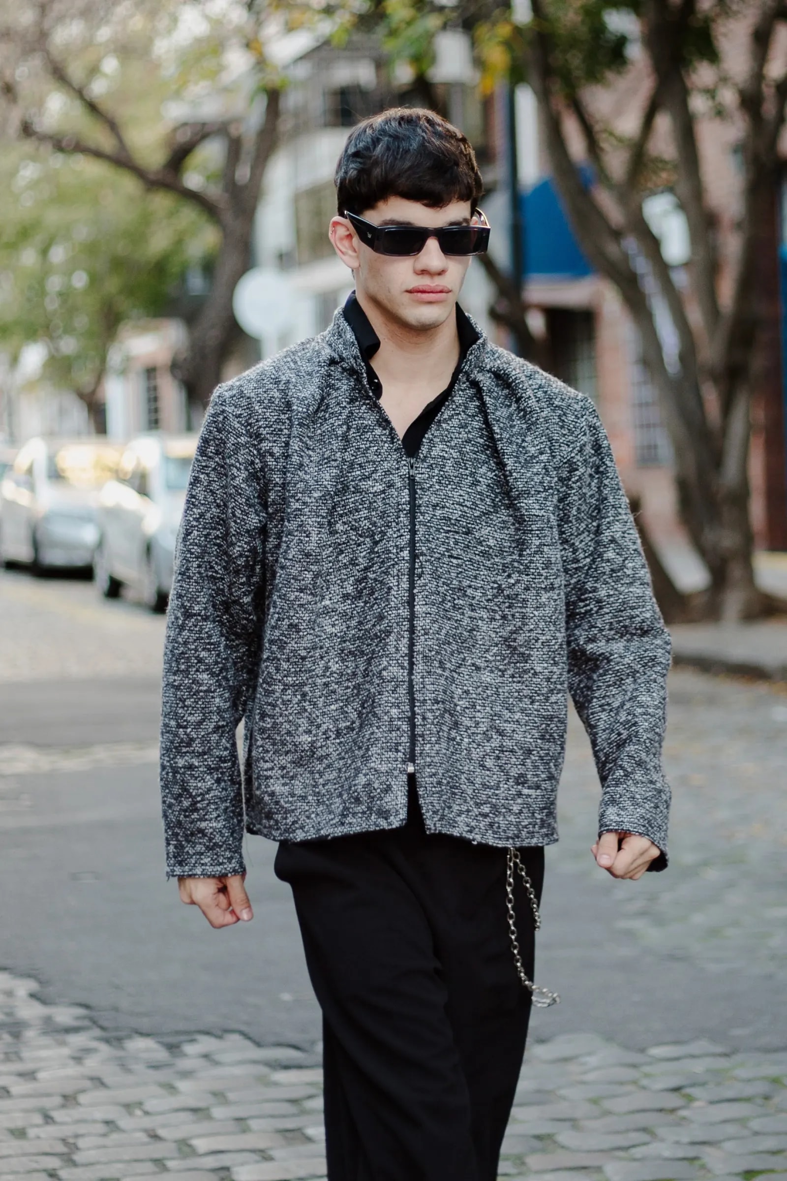 Molina Jacket de bouclé en situación de uso