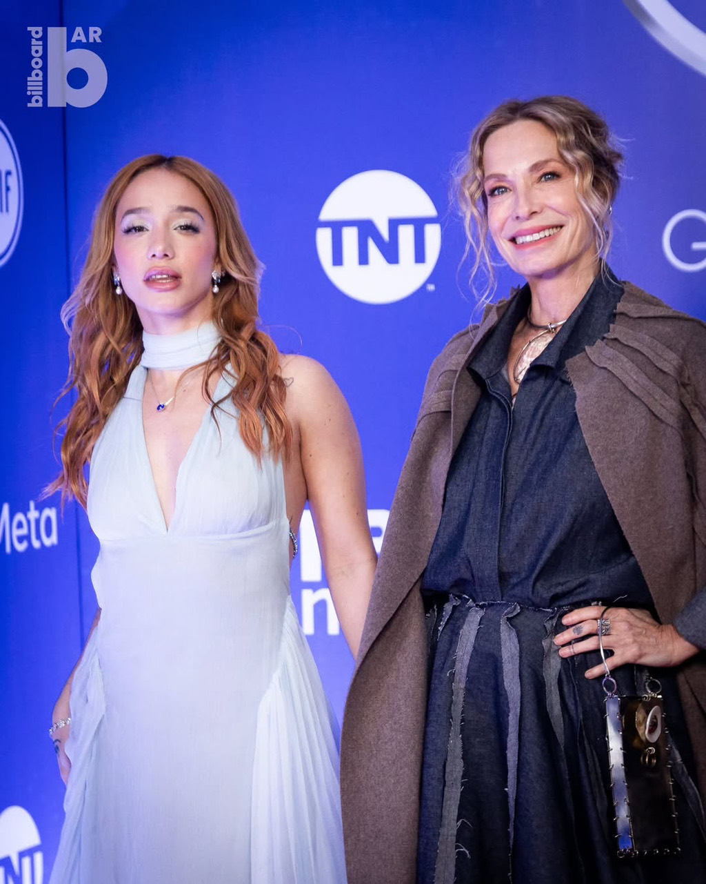 Detail of Gloria Carrá's look designed by Atelier Molina for the Premios Gardel 2026