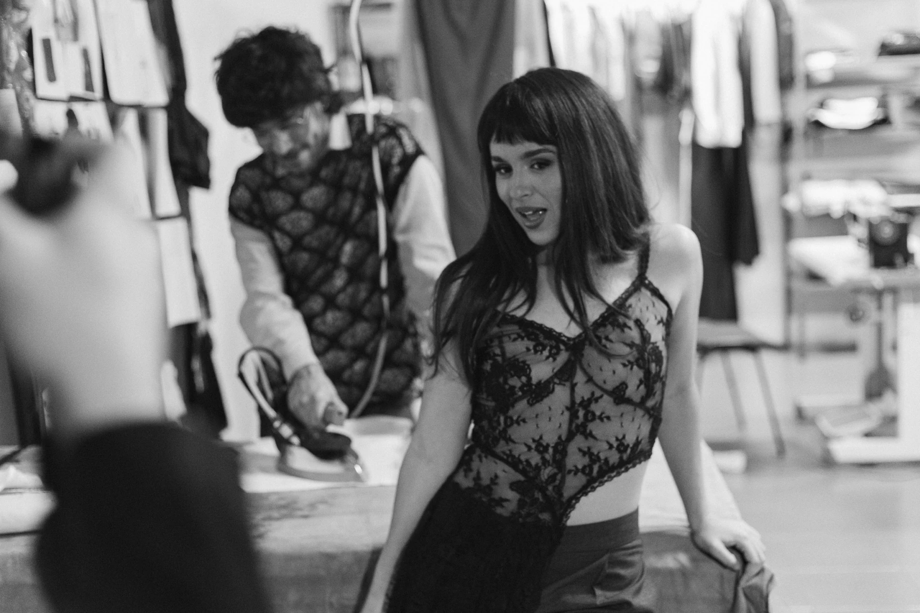 The Atelier Molina workroom in Buenos Aires while preparing Evitta Luna piece