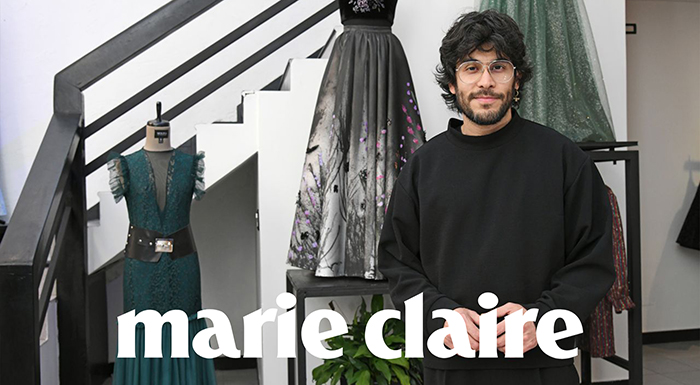 Perfil del diseñador Carlos Molina en Marie Claire Argentina, Atelier Molina, Buenos Aires